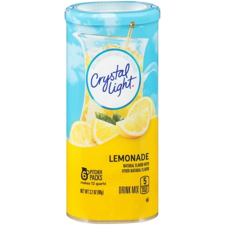 Crystal Light Lemonade Drink Mix 6 ct Canister