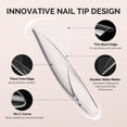 thumbnail image 2 of MelodySusie Square Toe Nail Tips - 300Pcs 15 Sizes Clear Acrylic, Full Matte Full Cover Press on Nails for DIY Extension & Salon Use,Pre-Shaped for Long-Lasting Manicure, 2 of 7