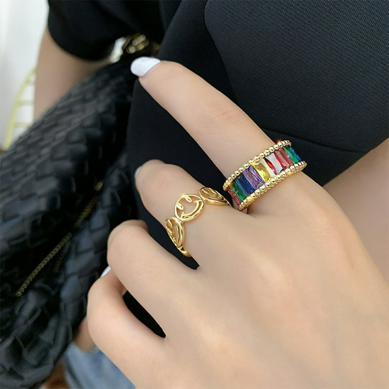 Rainbow shop ring band