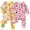 10#PinkBerry-2Pack, variant on PatPat Baby Clothes Bamboo Viscose Zip Pajamas Snug Fit Newborn Infant Girls Boys Baby Gifts,0-3 Months