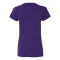 thumbnail image 3 of Heavy Cotton Women’s V-Neck T-Shirt, 2XL, Purple, 3 of 3