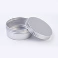 thumbnail image 2 of Round Aluminium Tin Cans Aluminium Jar Storage Containers for Cosmetic Candles Candies with Screw Top Lid Platinum 10.3x4.1cm Capacity: 250ml, 2 of 2