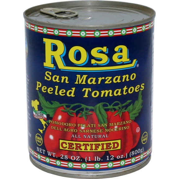 Rosa Certified San Marzano Italian Peeled Tomatoes, 28 oz