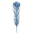 thumbnail image 1 of Plume de Paon 12 Po avec Paillettes d'Aqua - Pack de 5, 1 of 1