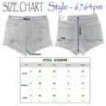 thumbnail image 6 of Women's Summer Casual Sexy Cute Denim Jean Shorts Pants - High Rise Ripped Frayed Raw Hem Denim Shorts LT6764PM, 6 of 6