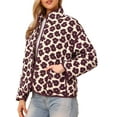 thumbnail image 4 of INSPIRE CHIC Casual Floral Jackets for Women's Button Long Sleeve Fall Trendy Coats XS Beige, 4 of 6
