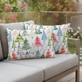 thumbnail image 4 of Christmas Outdoor Pillow Covers 20"x12" Set of 2, Waterproof Throw Pillow Covers for Patio Furniture, Cartoon Xmas Tree Winter Abstract Decorative Cushion Pillowcases for Garden Porch Couch Sofa, 4 of 9