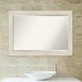 thumbnail image 2 of Amanti Art Beveled Wood Bathroom Wall Mirror - Hardwood Whitewash Frame - Hardwood White Wash Outer Size: 41 x 29 in, 2 of 5