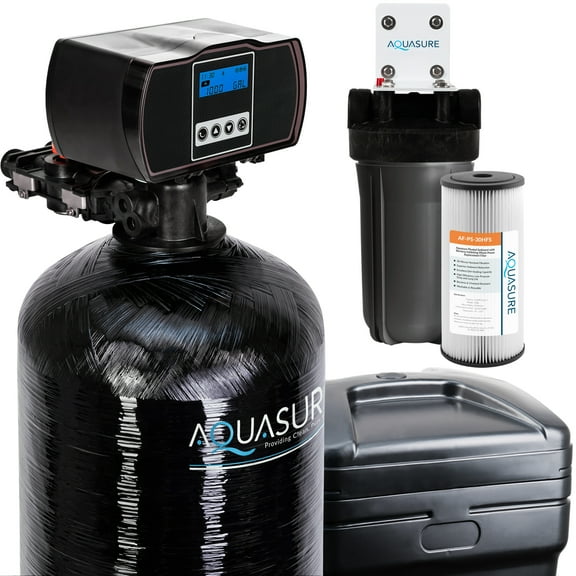 Aquasure USA AS-HS64FMP 64,000 Grain Water Softener, Whole House System, 4-6 Bathrooms