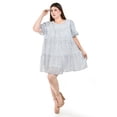 thumbnail image 5 of Vestido vaporoso Roman Fashion /Tallas Extras, 002 (Azul flores) azul 42, 5 of 5