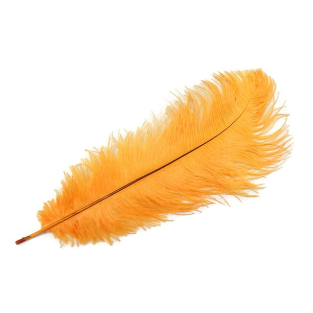 1/2 Lb 1417" Golden Yellow Ostrich Large Drab Wholesale Feathers