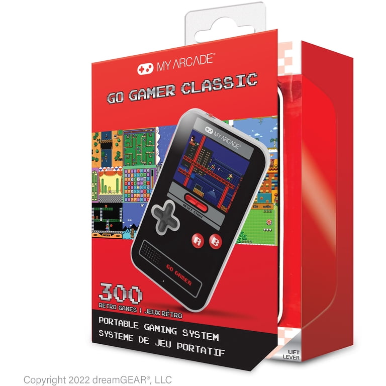 My Arcade 300-in-1 Handheld Game System, Black & Red photo 5