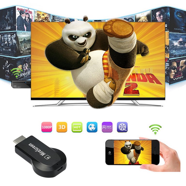 Dongle HDMI 1080p WiFi Inalámbrico TV Monitor Proyector (Miracast, AirPlay,  DLNA) - Spain