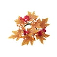thumbnail image 2 of Fall Candle s Artificial Artificial Maple Leaf Candle Garland Autumn Candle Orange Yellow, 2 of 9
