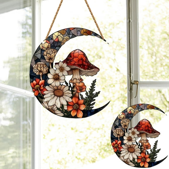 Nrmrqz Mushrooms Window Decor Mushrooms Acrylic Mushrooms Wall Window Hanging Art Decoration Ornament Gift Mom Gift