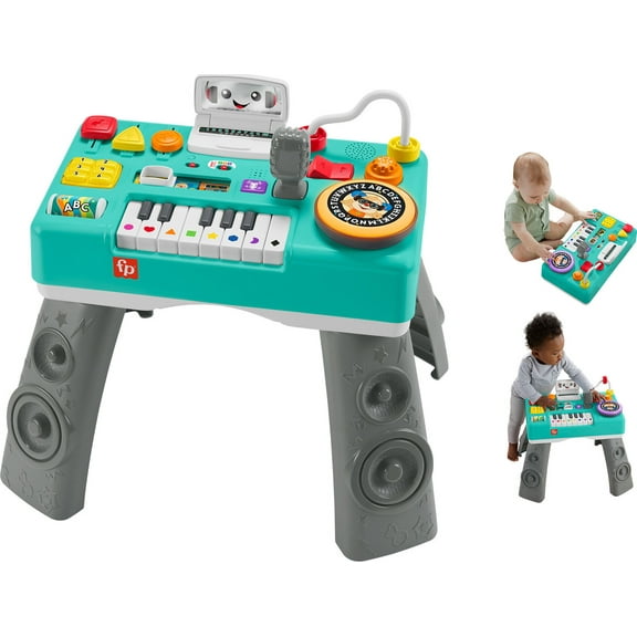 Fisher-Price Laugh and Learn Mix & Learn DJ Activity Table, Baby & Toddler Toys for 6-36 months
