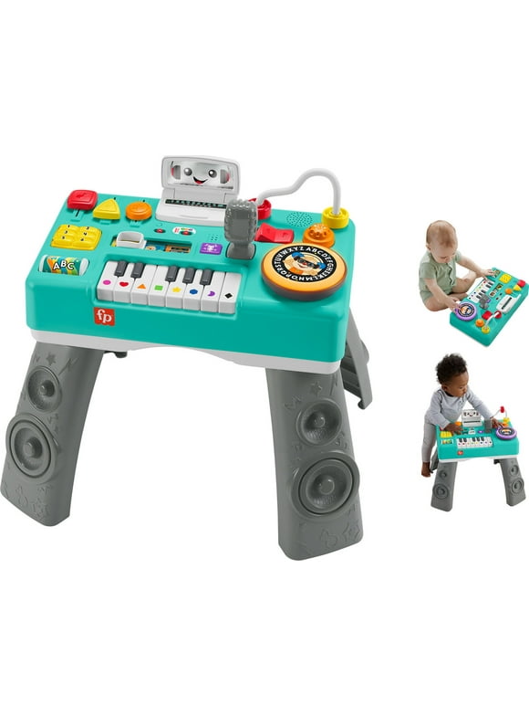 Fisher-Price Laugh and Learn Mix & Learn DJ Activity Table, Baby & Toddler Toys for 6-36 months