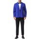 thumbnail image 2 of CHAQUETA DE TRAJE DE NEGOCIO SÓLIDA DE UN BOTÓN PARA HOMBRES CON SOLAPA NOTCH L AZUL, 2 of 5