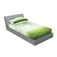 thumbnail image 2 of Ambesonne Green Fitted Sheet & Pillow Sham Set, Stadium Arena Football, Twin, Green, 2 of 2