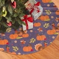 thumbnail image 2 of Thanksgiving Christmas Tree Skirt 36", Pumpkin Turkey Tree Skirts Mat for Holiday Home Farmhouse Party Tree Decorations Indoor Outdoor.Thanksgiving Day Turkey Pumpkin, 2 of 5