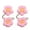 Pink, variant on AOOOWER 2Pcs Curtain Tieback Flower Window Curtain Bind Holdback Buckles Clips Gift