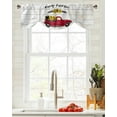 Tie Up Curtains Valances for Bedroom Rod Pocket Vintage Farm Girl