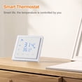 thumbnail image 5 of Termostato Inteligente de 16 A, Controlador de Temperatura para Calefacción por Suelo Radiante con Pantalla Táctil LED, Control de Calefacción Eléctrica de 85-265 V, Color, 5 of 5