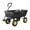 Black Yellow A, variant on Heavy Duty 4-Wheel Garden Cart 600 lbs Utility Wagon 4 Cu.Ft. Capacity Quick-Release Tipping 600 lb load capacity bucket trims Black Yellow