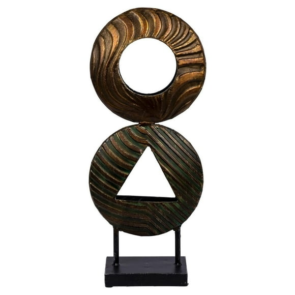 Truu Design Antique Vintage Abstract Metal Sculpture