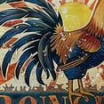 thumbnail image 5 of BCIIG Rooster Sunrise Folk Art Bathroom Decor Set with Hooks Polyester Fabric Shower Curtain Set 60x72, 5 of 7