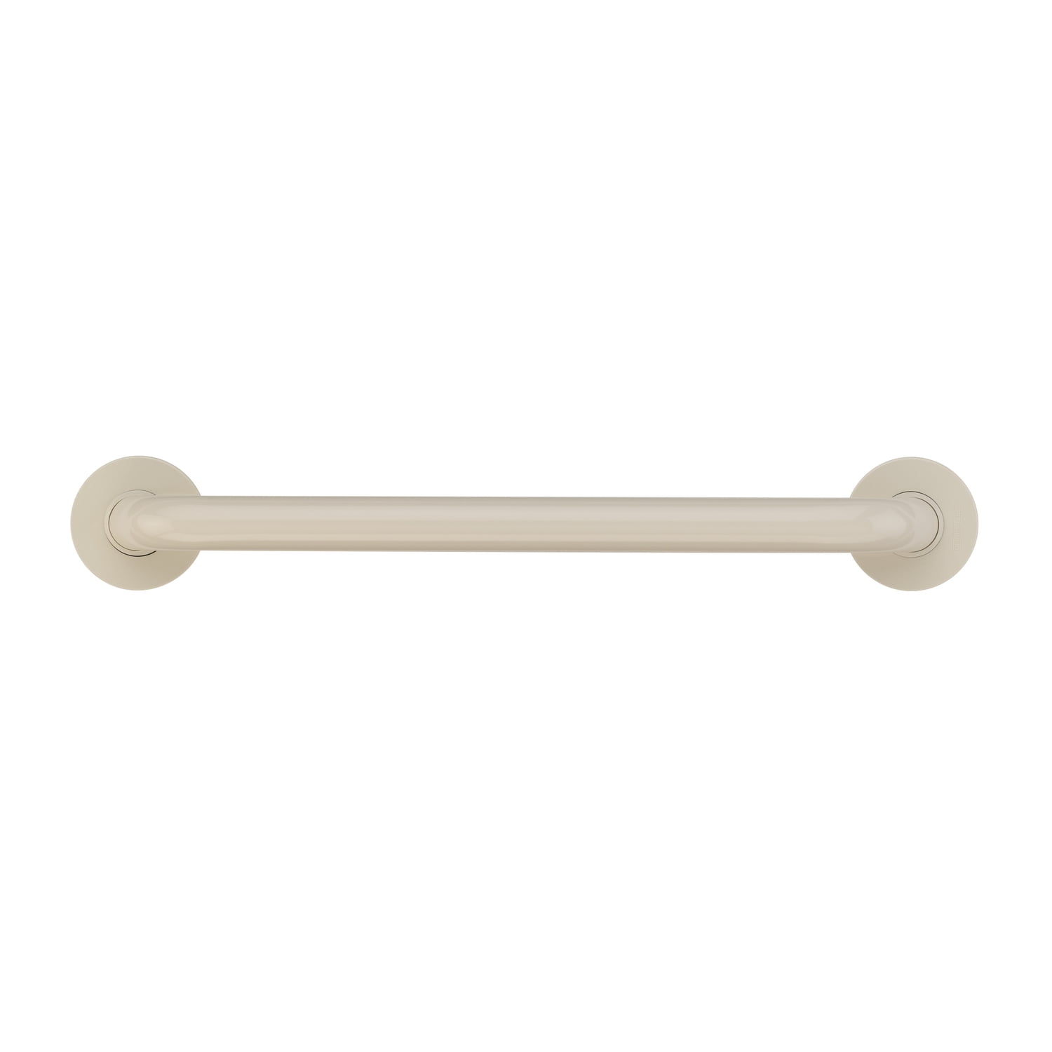 Bathroom Grab Bar - 18" Straight Safety Rail - Vinyl Coated Grip - Off White - HomeStock