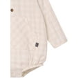 thumbnail image 5 of Modern Moments by Gerber Baby Boy Henley Dumpling Romper with Kanga Pocket, Sizes 0/3 Months - 24 Months, 5 of 7