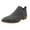 Grey, variant on Women's Slip on Ankle Boots Hollow Out Casual Shoes Closed Toe Booties Ladies Low Heel Walking Suede Boot