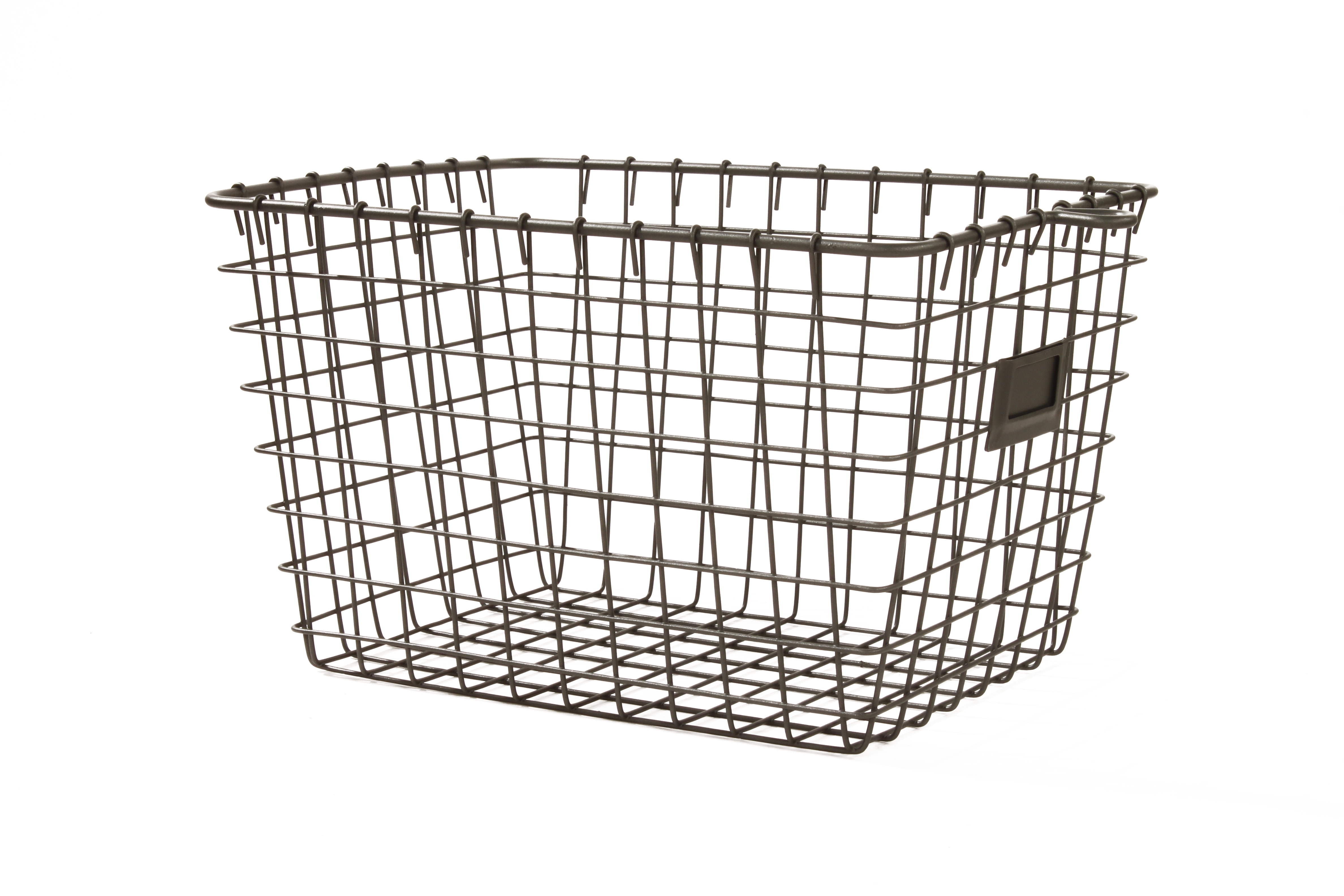 Wire Storage Bins for Kitchen Organization (Set of 2, Industrial Grey) –  SLPR