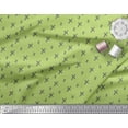 thumbnail image 2 of Soimoi Green Poly Georgette Fabric Cross & Geometric Printed Fabric 1 Yard 42 Inch Wide, 2 of 3