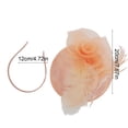 thumbnail image 3 of Rose Gold Pillbox Fascinator Headband for Women Vintage Hat for Weddings Tea Party with Feathers Mesh Clip, 3 of 6