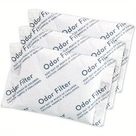 3-Pack Natural Activated Charcoal Odor Absorber - Coconut Shell Carbon Filters for Trash Can Refrigerator Gym Bags Shoes