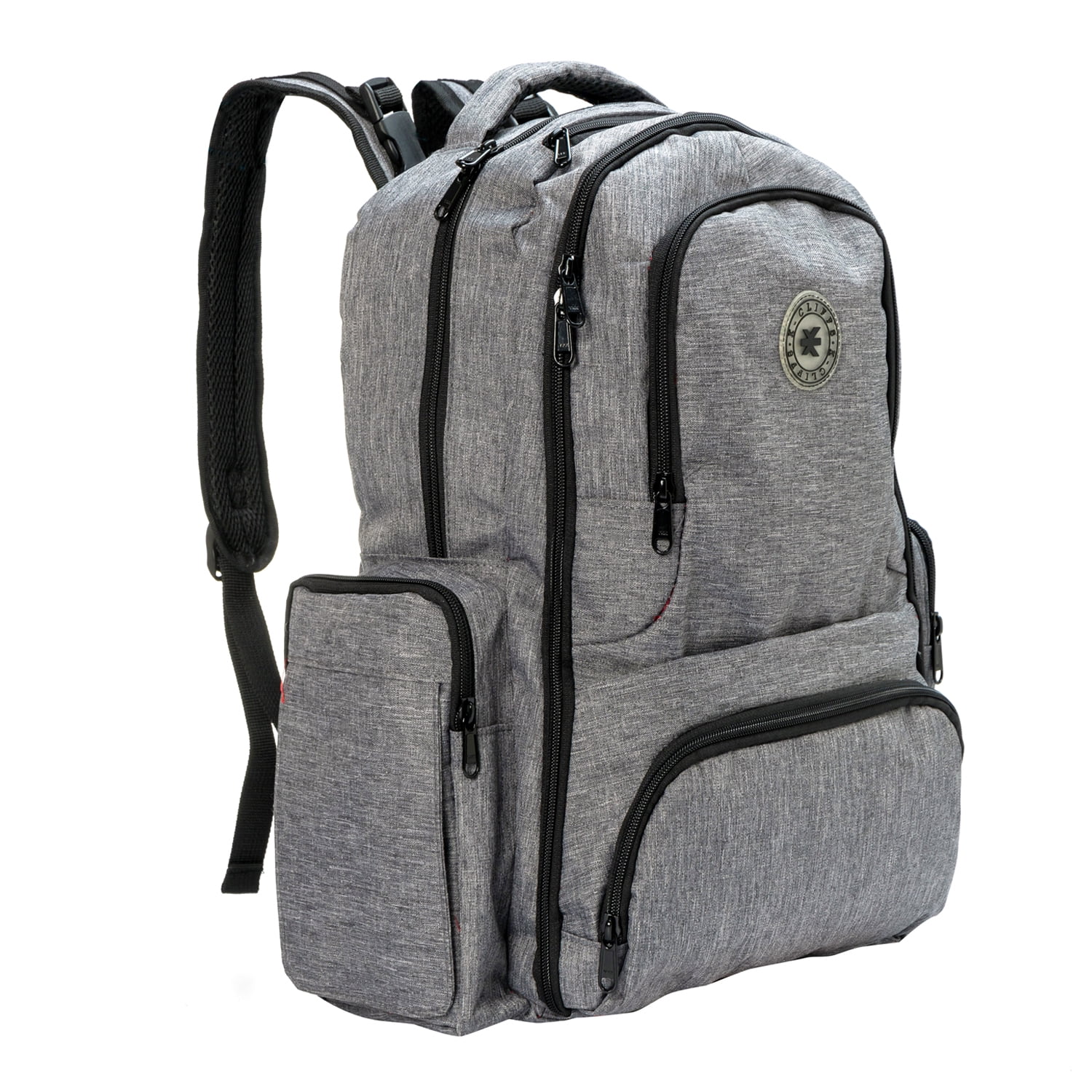 K-Cliffs Stroller Straps Changing Pad Included Backpack Diaper Bag, Gray