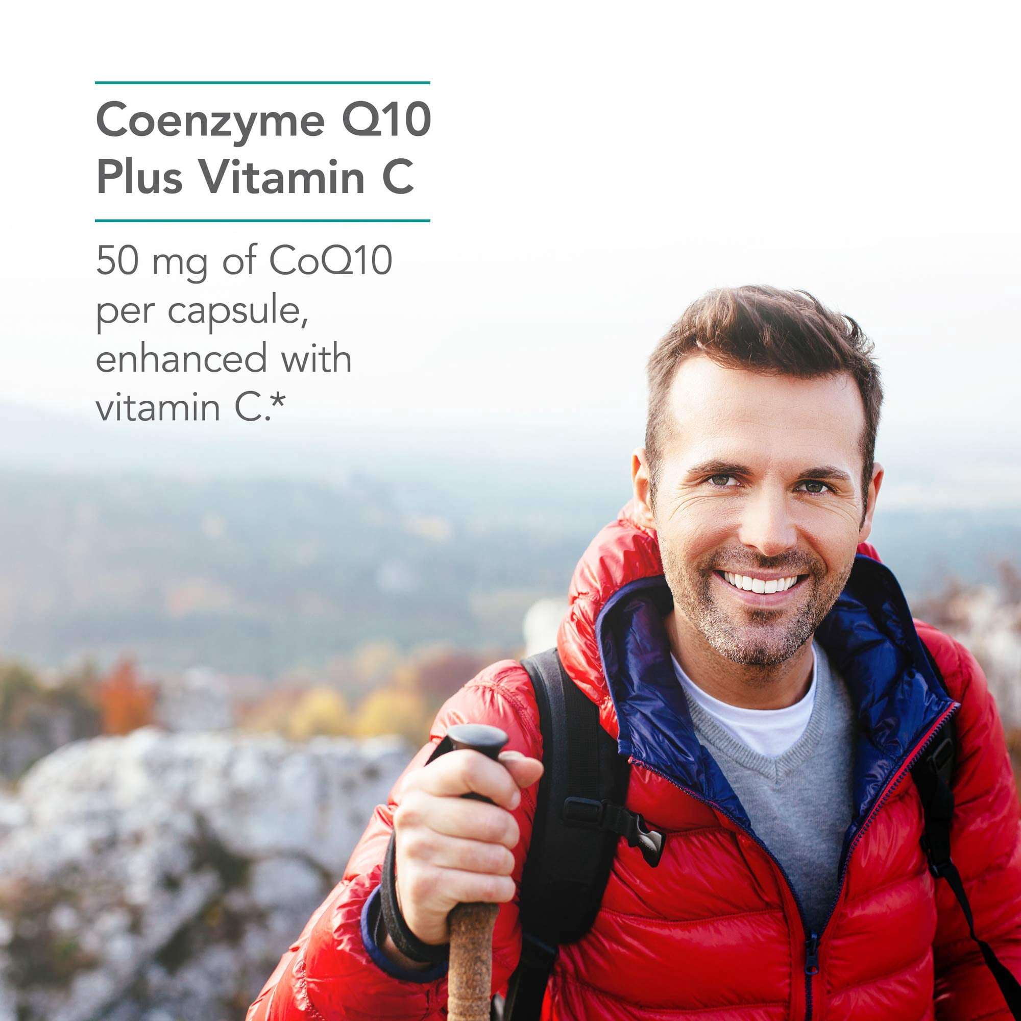 NutriCology Coenzyme Q10 - Delivers 50 mg CoQ10 with Vitamin C - Supports Cellular Energy Production, Antioxidant Activity & Heart Wellness - 37 Servings - 75 Vegetarian Capsules