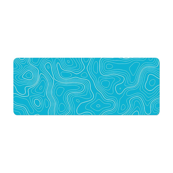 Topographic Contour Extended Big Mouse Pad Computer Keyboard Mouse Mat Mousepad with 2mm Non-Slip 11.8x31.5Inch C