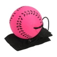 thumbnail image 3 of Uxcell 2.5 Inch Sports Wrist Ball, Baseball Rubber Wrist Return Ball Sport for Exercise, Fluorescent Rose Red, 3 of 5