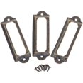 thumbnail image 4 of Cabinet Ware En Iron Label Pull Frame File H For Furniture Cabinet Er Box Case Bin )12p, 4 of 5