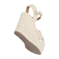 thumbnail image 4 of Sandalia De Plataforma Petra Con Yute Natural Neutro Con Látigo Ajustable Para Mujer, 4 of 5