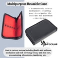 thumbnail image 2 of Portable Tool Bag to Organize Dissecting Instruments Kits All-Purpose Storage Pouch Made of Faux Leather Carrying Case with Zipper (Holds 10 Tools - 11"x9"), 2 of 4