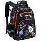 thumbnail image 1 of Mochila para Niños, Mochila con Múltiples Compartimentos para Preescolar Primaria De Jardín De Infantes para Niños, Bolsillos Laterales con Correa para El Pecho-Espacio Negro, 1 of 4