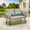 Gray, variant on DEXTRUS Patio Loveseat Sofa, All-Weather Wicker Rattan 2 Seater Sofa with Cushions & Lumbar Pillows, Outdoor Patio Furniture Set for Patio for Balcony, Backyard, Deck, Poolside - Grey