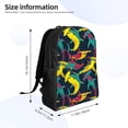 thumbnail image 4 of Haiem Colorful Sharks Backpack - Stylish and Durable 15-inch Laptop Backpack with Waterproof Oxford Fabric, 4 of 8