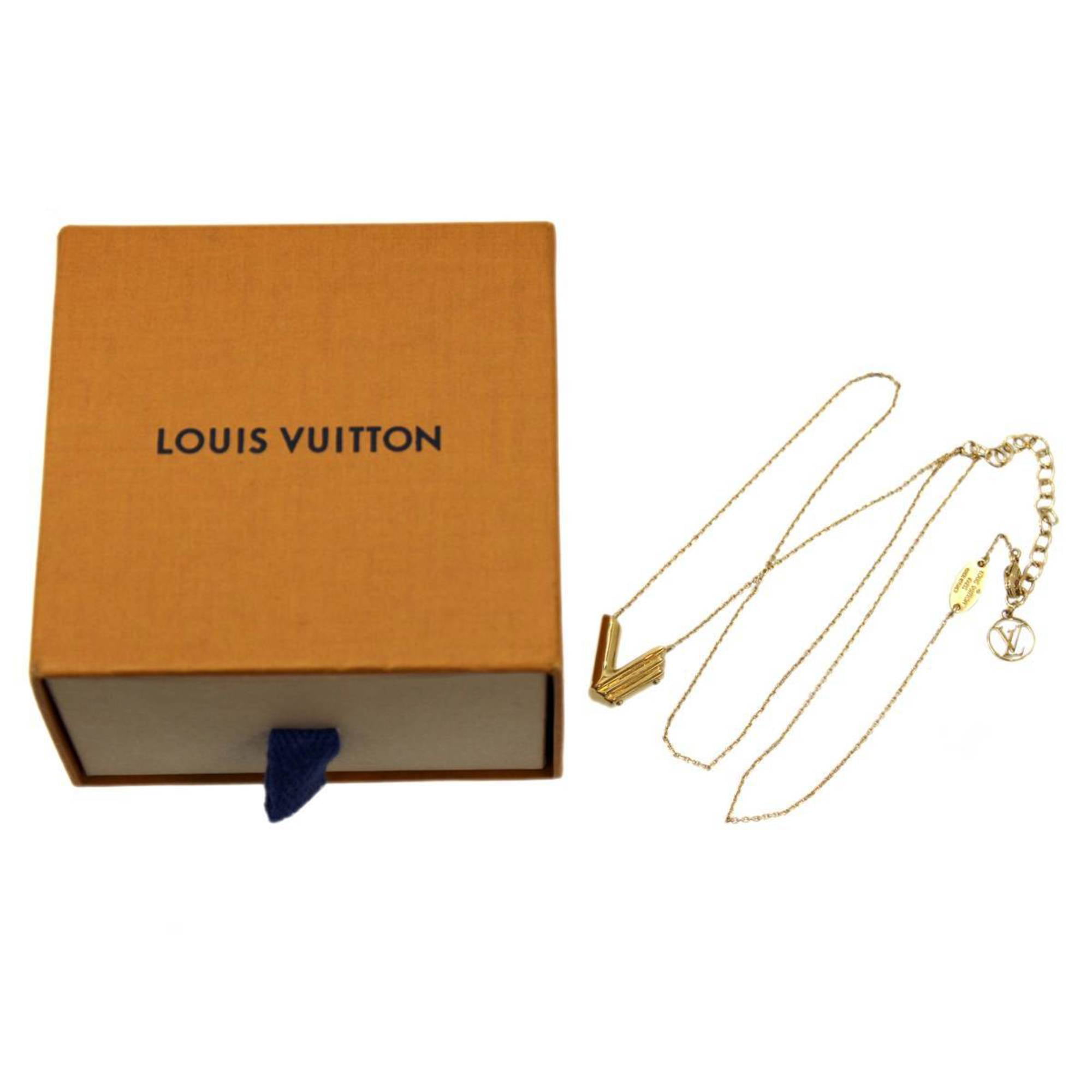 Pre-Owned LOUIS VUITTON Louis Vuitton LV & ME V necklace gold