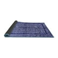 thumbnail image 2 of Ahgly Company Indoor Square Abstract Blue Contemporary Area Rugs, 4' Square, 2 of 4