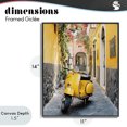 thumbnail image 4 of Stupell Industries Eclectic Yellow Moped in Alley Black Framed Giclee Art, 11 x 14, by Franklyn Gregory, 4 of 8